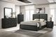 Coaster® Cavelle 5-Piece Black Youth Full Upholstered Panel Bedroom Set-0