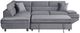 Mazin Furniture Cruz 2-Piece Gray Left-Arm Facing Pullout Sleeper Sectional and Chaise-0