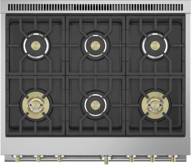 Monogram® Statement Collection 36" Stainless Steel Pro Style Slide In Natural Gas Range-7