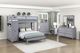 Homelegance® Sloane Gray Twin over Full Youth Loft Bunk Bed with Chest and Hidden Desk-1