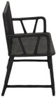 Currey & Company Arboria Distressed Black Bench-2
