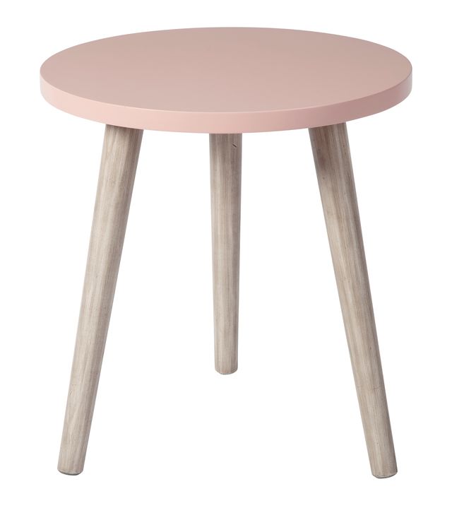 Signature Design by Ashley® Fullersen Pink Accent Table  with Light Gray Legs-0