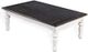 Sunny Designs™ European Cottage White Coffee End Table with Brown Top-0