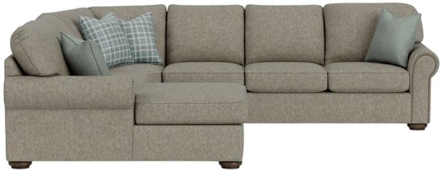 Flexsteel® Preston 3-Piece Gray Vapor U-Shape Sectional and Chaise-1