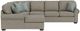Flexsteel® Preston 3-Piece Gray Vapor U-Shape Sectional and Chaise-1