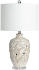 Crestview Collection Coastal Leaf Beige Table Lamp-0