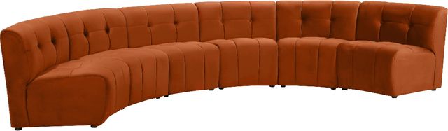 Meridian Furniture Limitless 6-Piece Cognac Modular Sectional-0