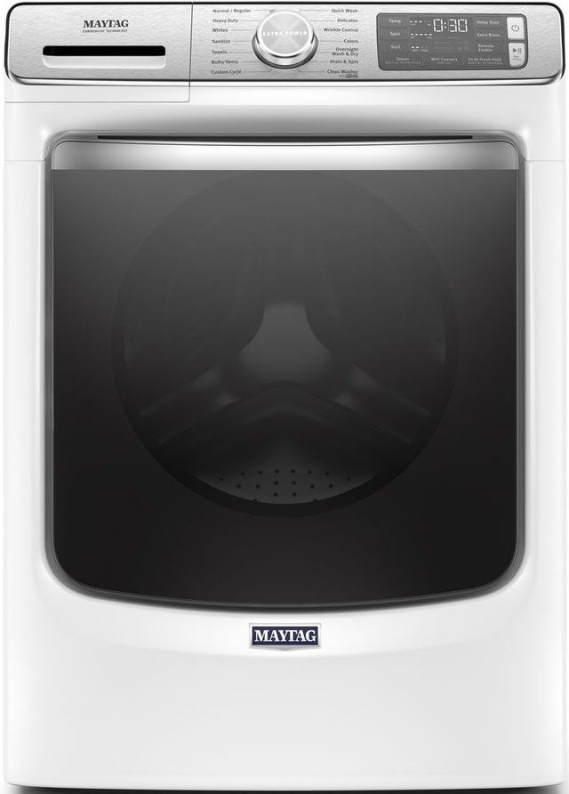 Maytag® White Front Load Washer & Electric Dryer Laundry Pair-1