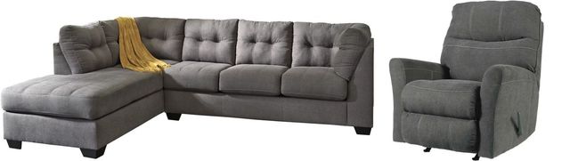Benchcraft® Maier 2-Piece Charcoal Living Room Set-0