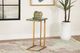 Coaster® Vicente Green Accent Table with Antique Gold Base-2