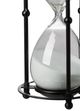 A & B Home Black/White 60-Minute Hourglass in Stand-1