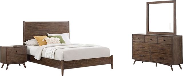 Martin Svensson Mid-Century Modern 4-Piece Walnut Eastern King Bedroom Set-0