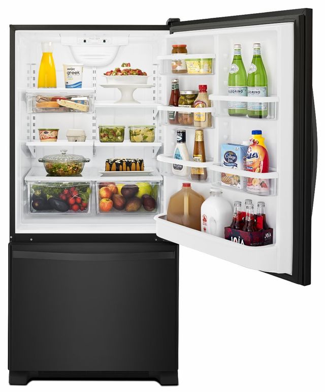 Whirlpool® Gold® 33 in. 22.1 Cu. Ft. Black Bottom Freezer Refrigerator-2