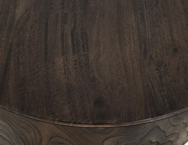 International Furniture Direct Balam Stained Dark End Table-2