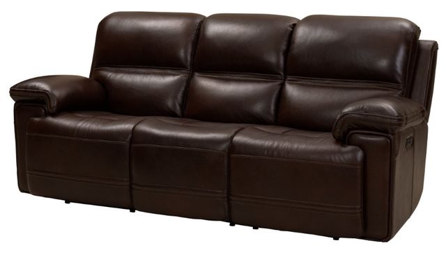 BarcaLounger® Sedrick El-Paso Walnut Leather Power Reclining Sofa-3