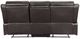 Homelegance® Yerba Dark Brown Double Manual Reclining Sofa-3