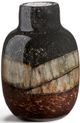 Giftcraft Black/Brown/Gray Small Glass Vase-0