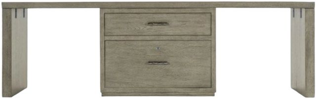 Hooker® Furniture Linville Falls Mink 96" Desk with Center Lateral File-1
