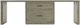 Hooker® Furniture Linville Falls Mink 96" Desk with Center Lateral File-1