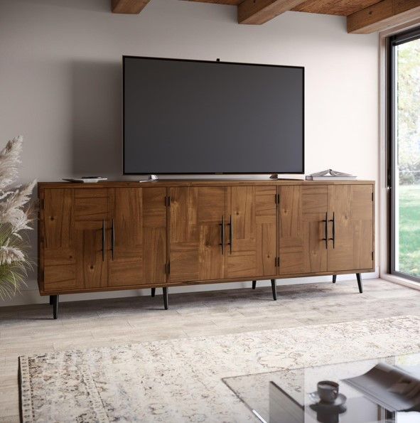 Jofran Inc. Colhane Cedar 6-Door Accent Cabinet-1