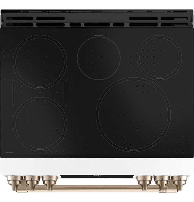Café™ 30" Matte White Slide In Induction Range-3