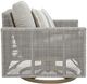 Signature Design by Ashley® Seton Creek Gray Outdoor Fabric/Resin Wicker Swivel Lounge-2