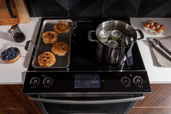 GE Profile 30" Fingerprint Resistant Stainless Steel Slide In Induction Range