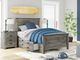 Signature Design by Ashley® Frandern Black/Gray Youth Full Storage Panel Bed-5