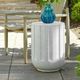 Uttermost® Jane White Concrete Indoor-Outdoor Accent Table-1