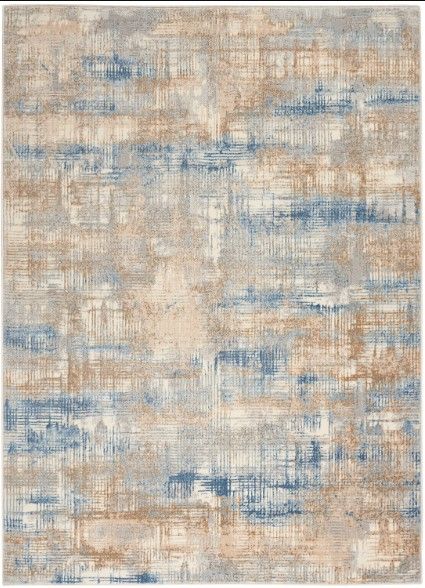 Nourison Home™ CK950 Rush Blue Beige 5'x7' Area Rug-0