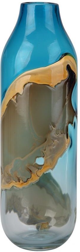 Moe's Home Collection Mystic Blue Brown and Blue Tall Vase-0