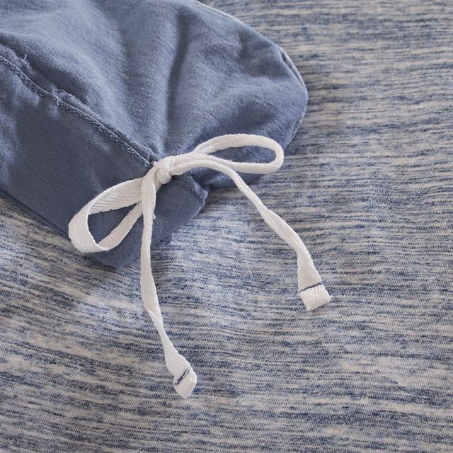Olliix by Urban Habitat Blue King/California King Space Dyed Melange Cotton Jersey Knit Duvet Cover Set-3