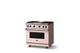 Viking® 5 Series 36" Blush Pro Style Gas (LP) Range with Polished Chrome Trim-2