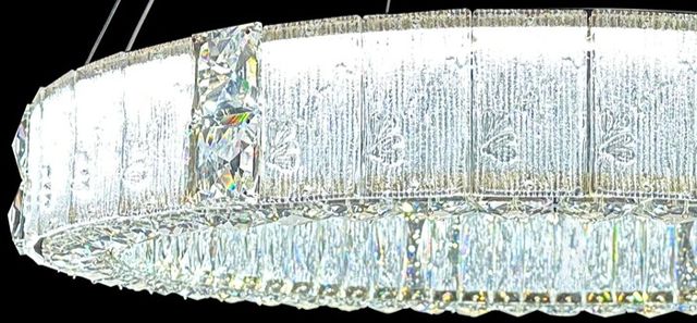 Michael Amini® Mina Clear Large Round LED Chandelier-2