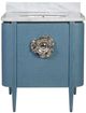 Currey & Company Briallen 30" Blue Vanity with Oval Undermount Sink-2