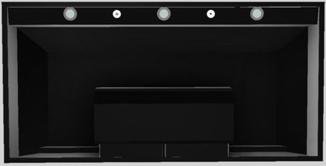 Vent-A-Hood® Designer Series 48" Black Wall Mounted Range Hood-1