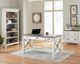 Martin Furniture Hartford Grey/Linen White Open Bookcase-2