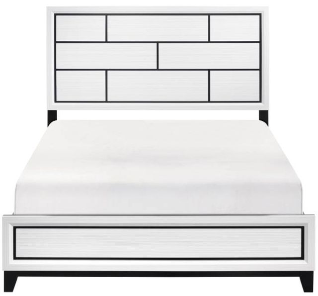 Homelegance® Davi White Eastern King Panel Bed-2