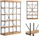 Crestview Collection La Salle Black/Natural Bookshelf-5