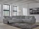 Signature Design by Ashley® Modmax II 6-Piece Pepper/Salt Power Reclining Sectional with Storage Console-5