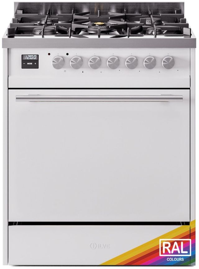 Ilve® Professional Plus II Series 30" Custom RAL Colors Pro Style Dual Fuel Range-0