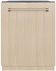 ZLINE Autograph Edition Monument 24" Panel Ready 3rd Rack Tall Tub Top Control Built In Dishwasher with Champagne Bronze Handle-0