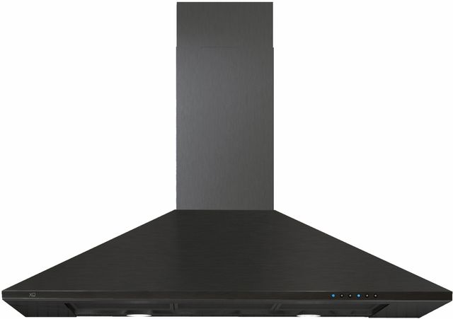 XO Fabriano Collection 36" Black Wall Mounted Range Hood -0