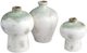 Crestview Collection Ivy 4-Piece White/Tan Vase and Tray Set-1