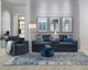 Drew & Jonathan Home ModularOne New Horizon 3-Piece Indigo Modular Sectional with Media Charging Console-1
