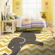 Furniture of America® Baron Gray/Yellow 5'x8' Area Rug-1