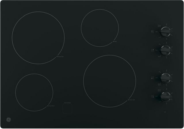 GE® 30" Black Electric Cooktop-0