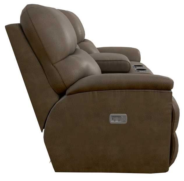 La-Z-Boy® Trouper Mink Power Reclining Loveseat with Console, Headrest, and Lumbar-3