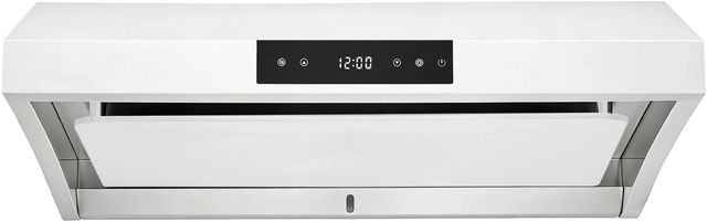 Hauslane Chef Series 30" Matte White Undercabinet Range Hood with Auto Steam Clean-0