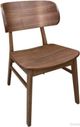 Winners Only® Uptown Medium Walnut Barrel Back Side Chair-1